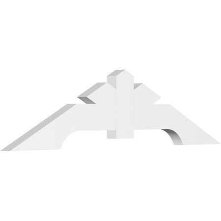Ekena Millwork Vanguard Architectural Grade PVC Gable Bracket, 48"W x 12"H x 2"D x 4"F, 6/12 Pitch GBP048X12X0204VAN00